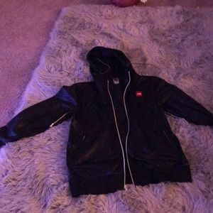 North face leather jacket